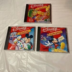 Three Disney Mickey & Friends Educational Windows/Mac PC Game